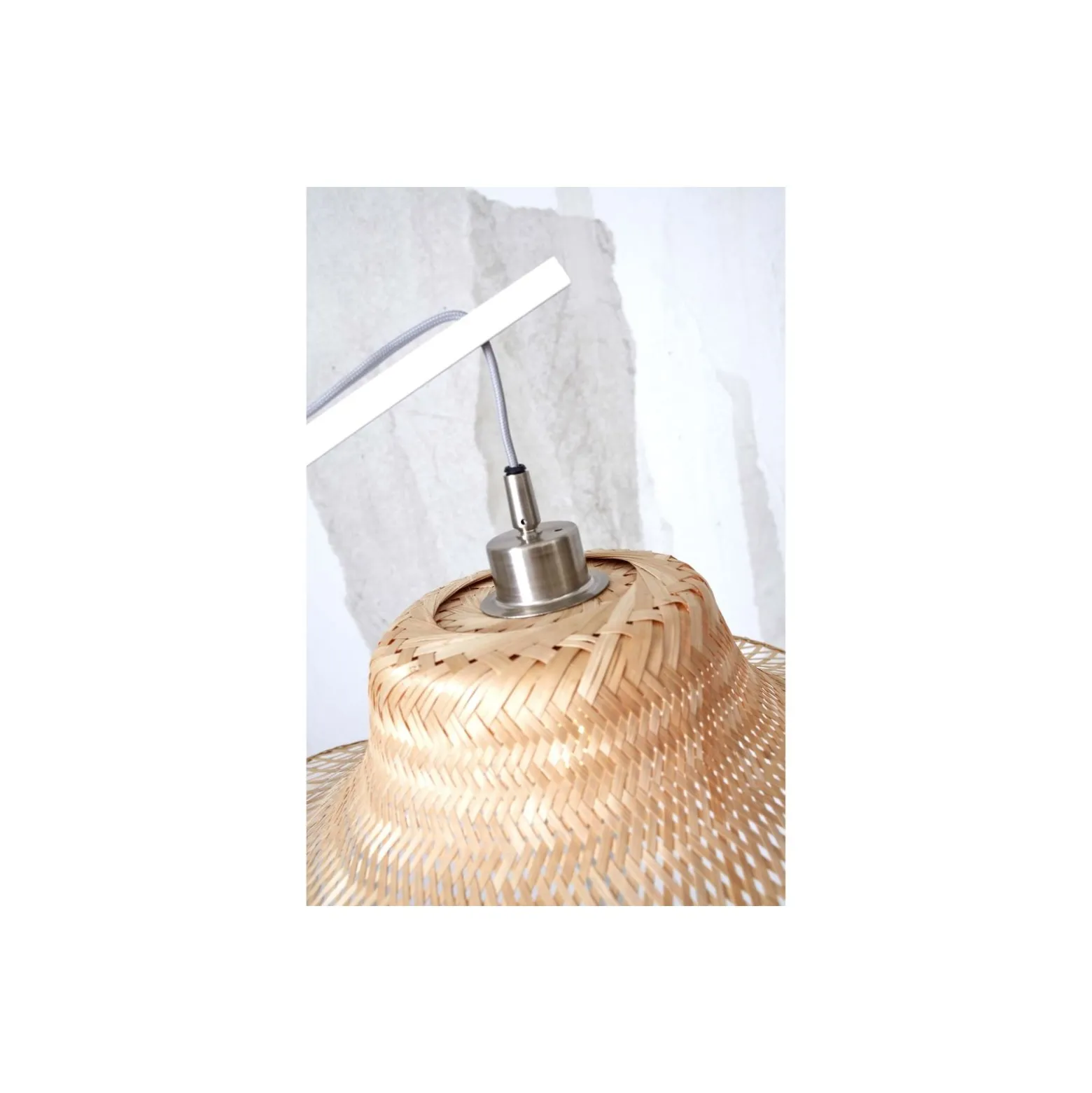 Good&Mojo Golvlampa Ibiza Bambu Brun | Passande för 1x E27