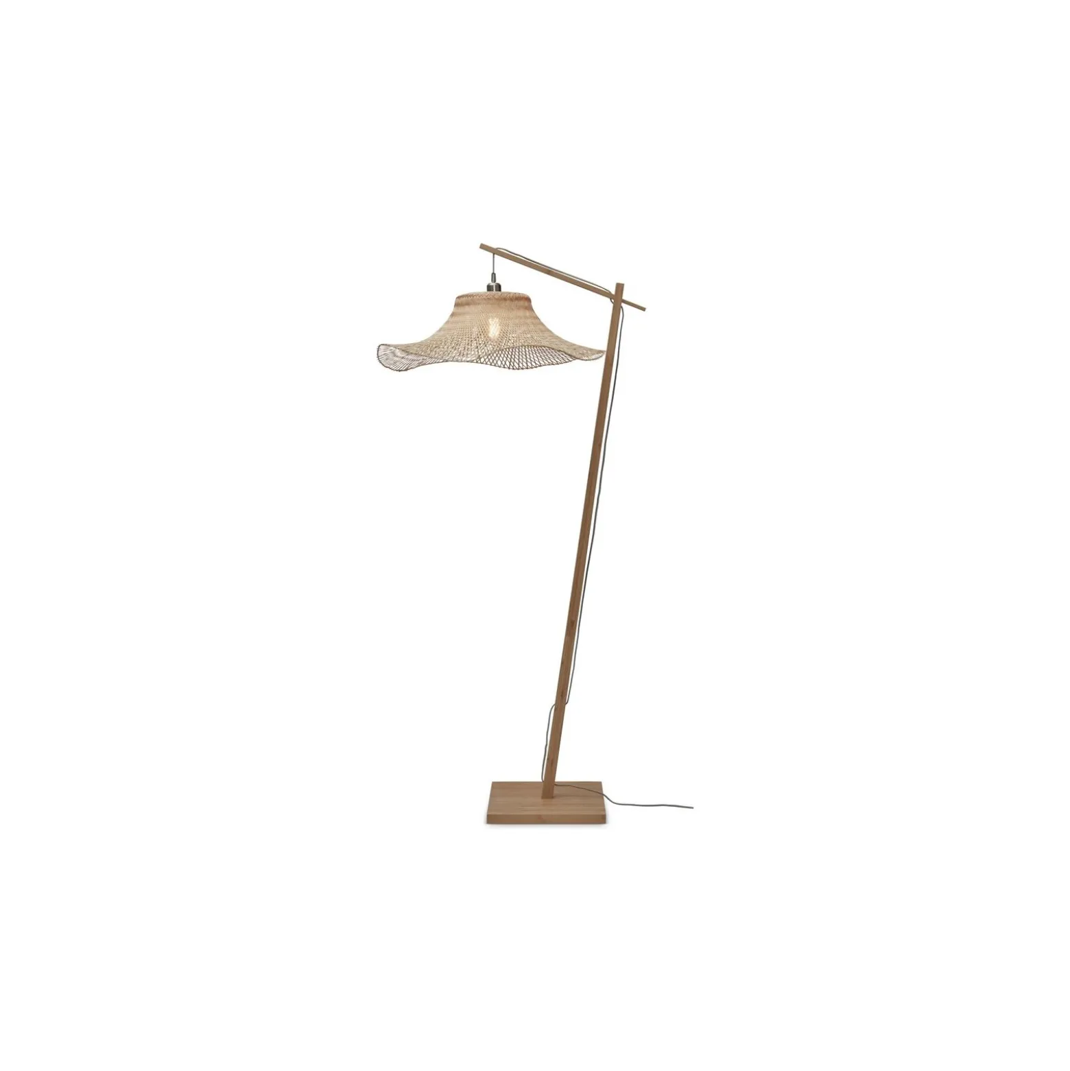 Good&Mojo Golvlampa Ibiza Bambu Brun | Passande för 1x E27