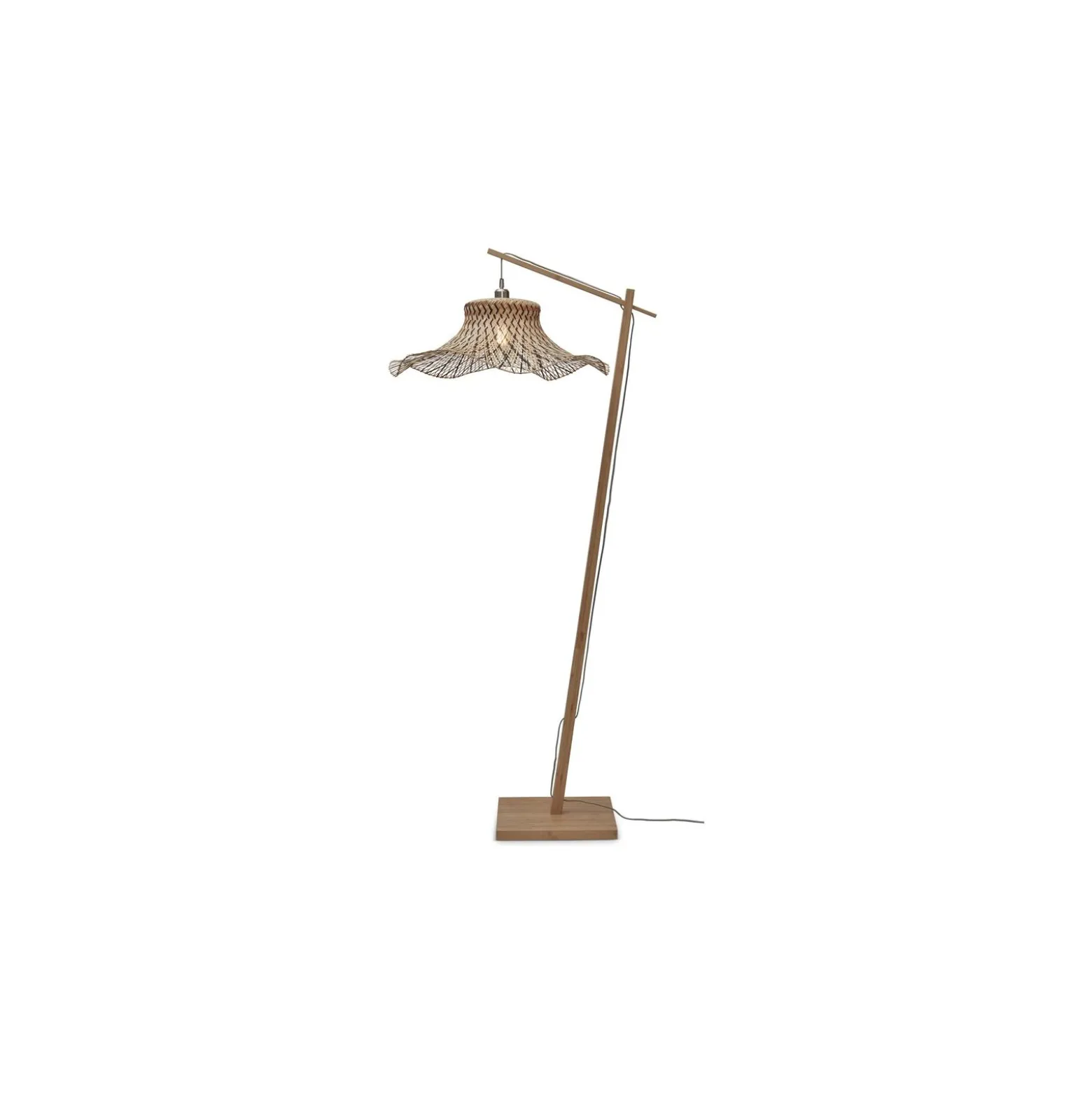 Good&Mojo Golvlampa Ibiza Bambu Brun | Passande för 1x E27
