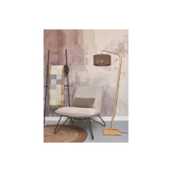 Good&Mojo Golvlampa Iguazu Bambu Brun | Passande för 1x E27