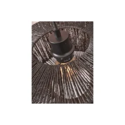 Good&Mojo Golvlampa Iguazu Bambu Svart | Passande för 1x E27