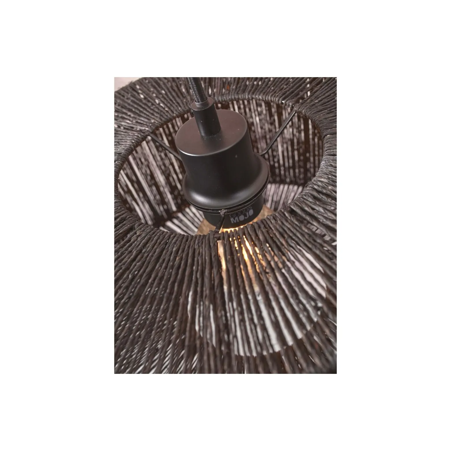 Good&Mojo Golvlampa Iguazu Bambu Svart | Passande för 1x E27