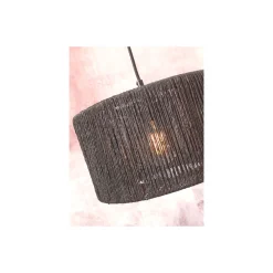 Good&Mojo Golvlampa Iguazu Bambu Svart | Passande för 1x E27