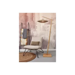 Good&Mojo Golvlampa Iguazu Jute Brun | Passande för 1x E27