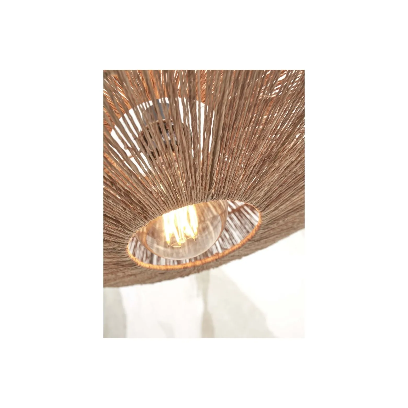 Good&Mojo Golvlampa Iguazu Jute Brun | Passande för 1x E27