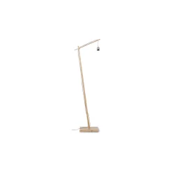 Good&Mojo Golvlampa Iguazu Textil Brun | Passande för 1x E27