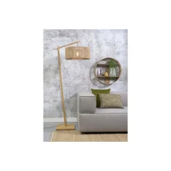 Good&Mojo Golvlampa Iguazu Textil Brun | Passande för 1x E27