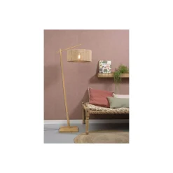 Good&Mojo Golvlampa Iguazu Textil Brun | Passande för 1x E27