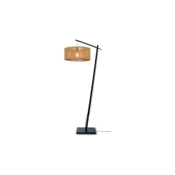Good&Mojo Golvlampa Iguazu Textil Brun | Passande för 1x E27