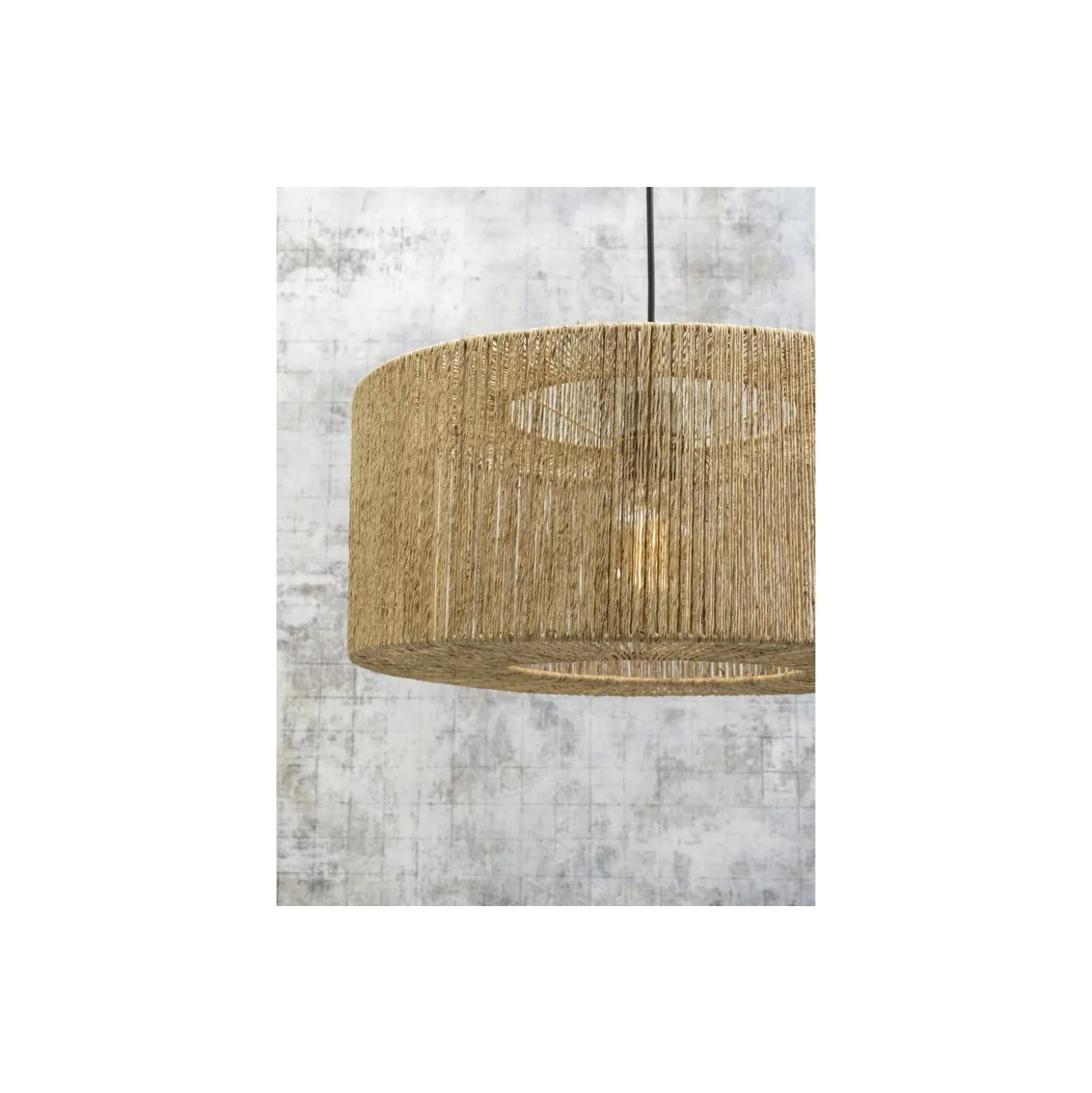 Good&Mojo Golvlampa Iguazu Textil Brun | Passande för 1x E27