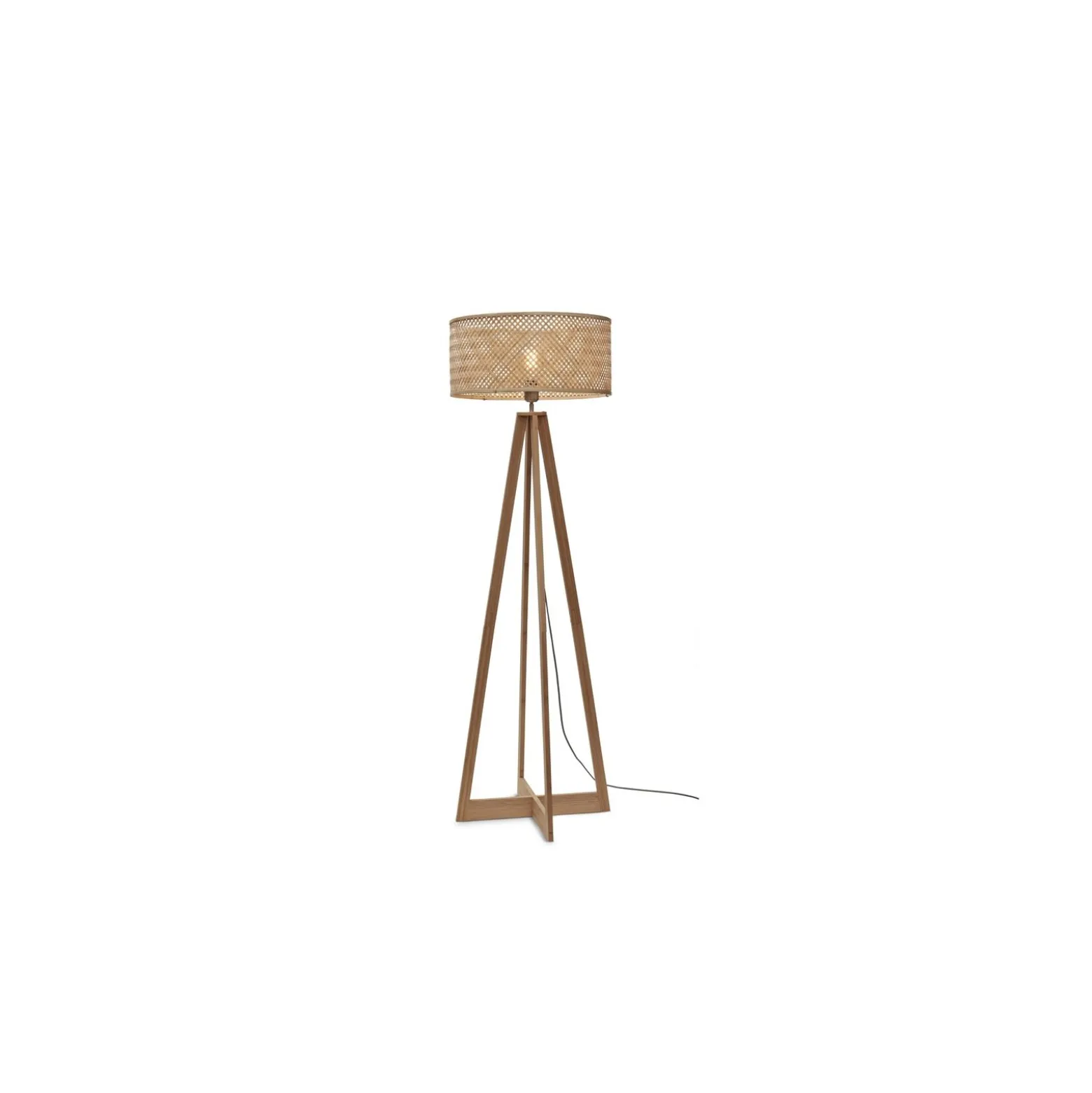 Good&Mojo Golvlampa Java Bambu Brun | Passande för 1x E27