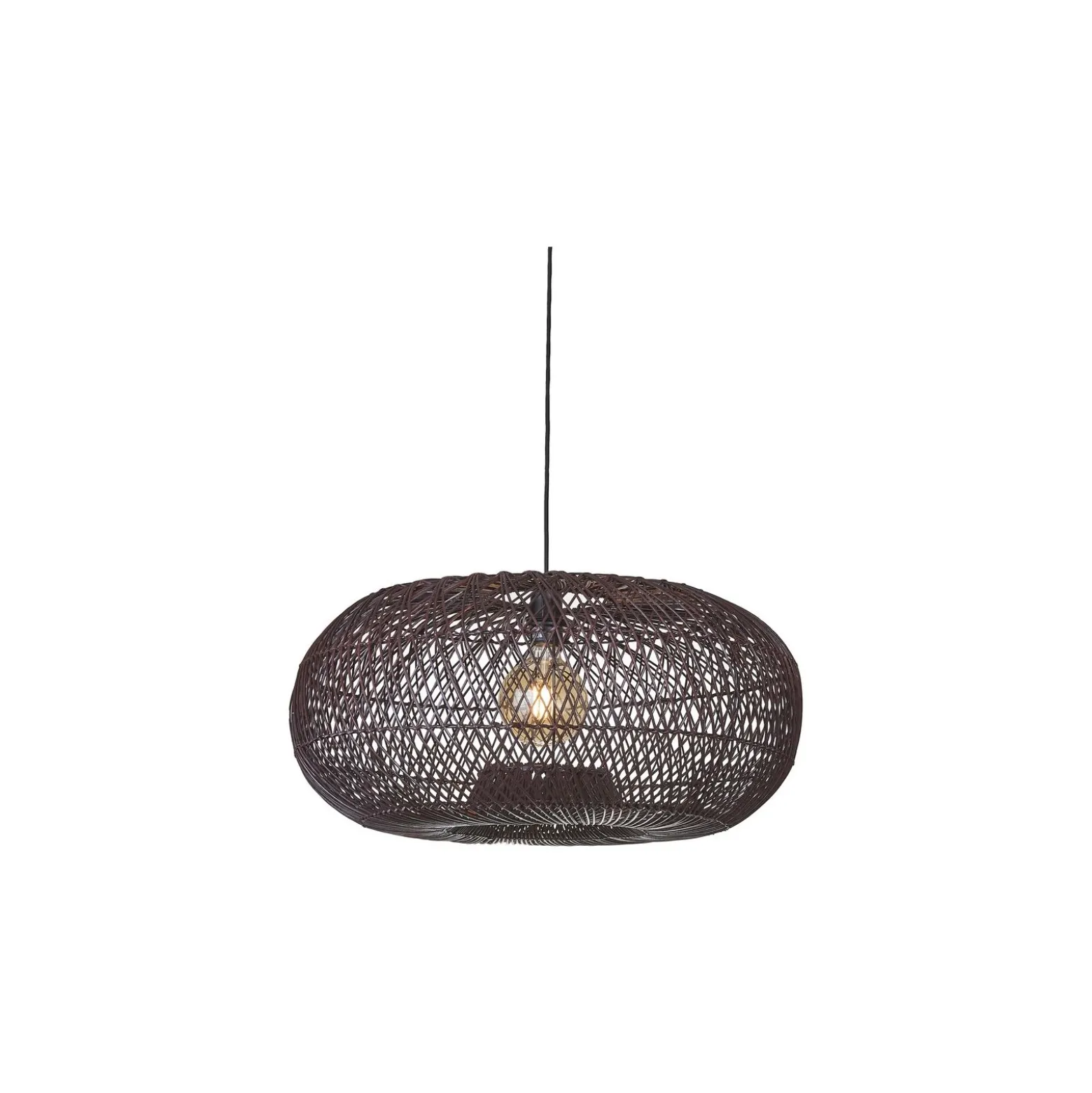Good&Mojo Pendellampa Arizona Rattan Burgundy L | Passande för 1x E27
