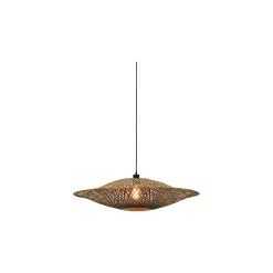 Good&Mojo Pendellampa Bali Bambu Svart L | Passande för 1x E27