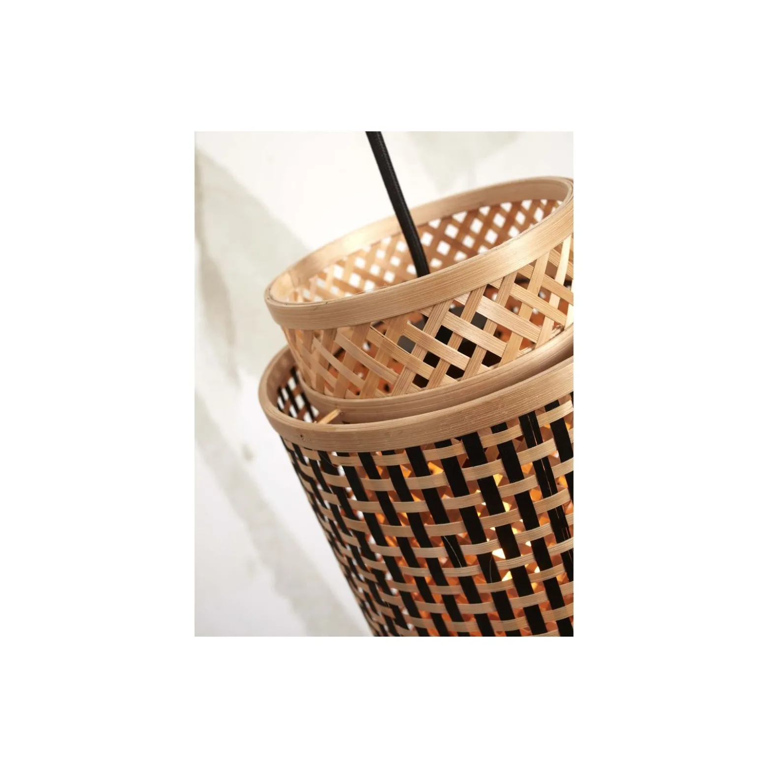 Good&Mojo Pendellampa Bhutan Bambu Brun L | Passande för 1x E27