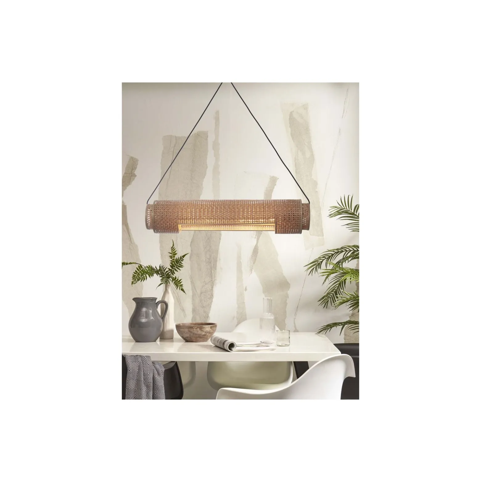 Good&Mojo Pendellampa Bhutan Bambu Brun | Passande för 2x E27