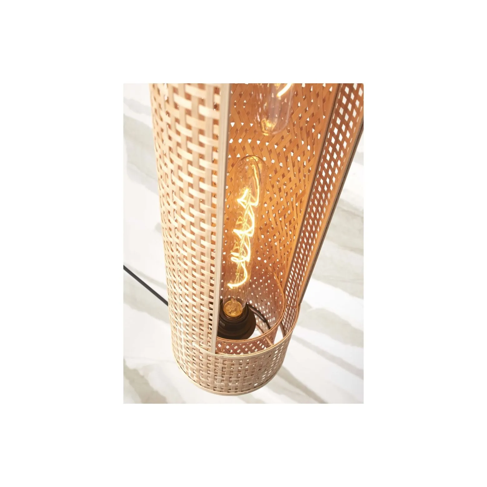 Good&Mojo Pendellampa Bhutan Bambu Brun | Passande för 2x E27