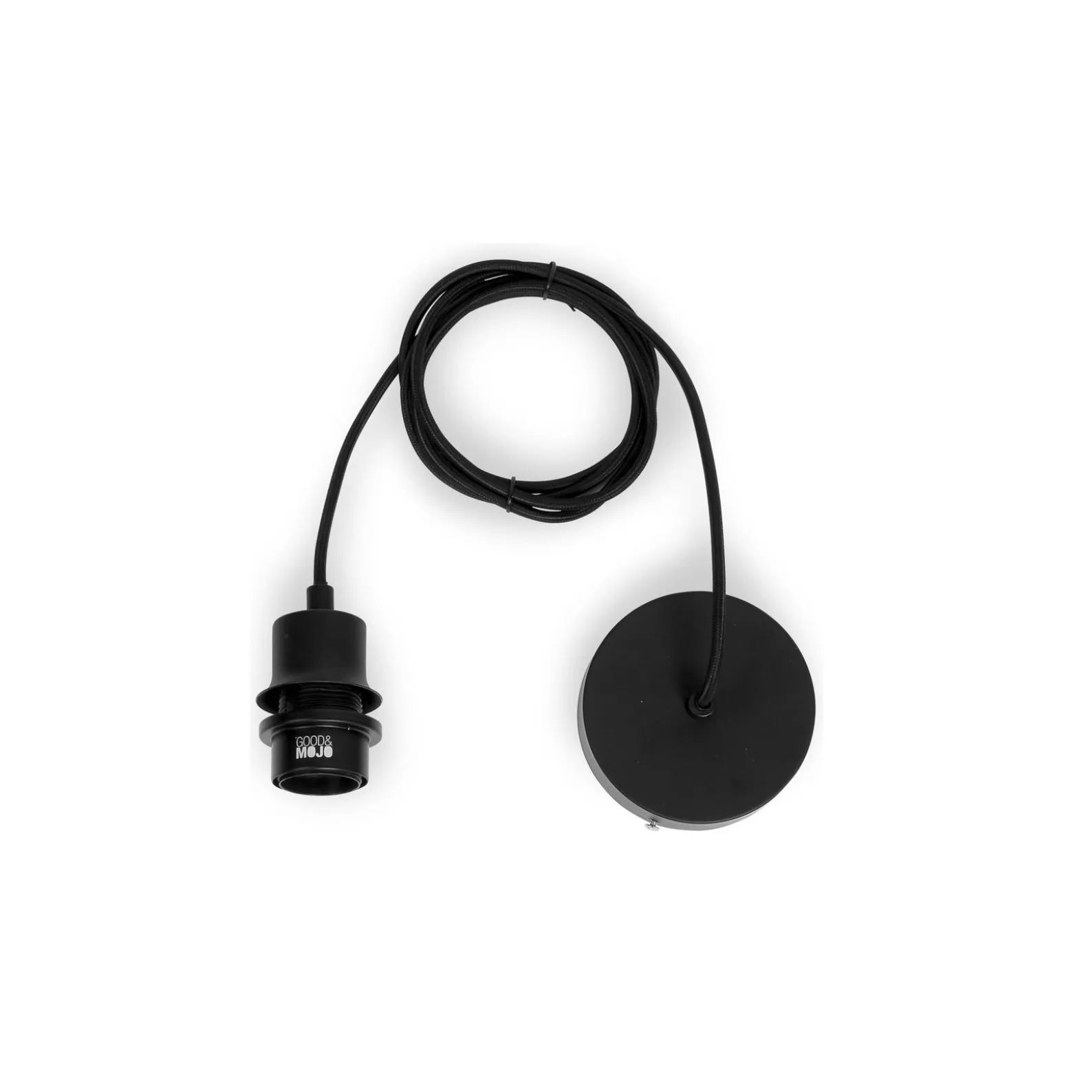 Good&Mojo Pendellampa Kalimantan Bambu Svart M | Passande för 1x E27