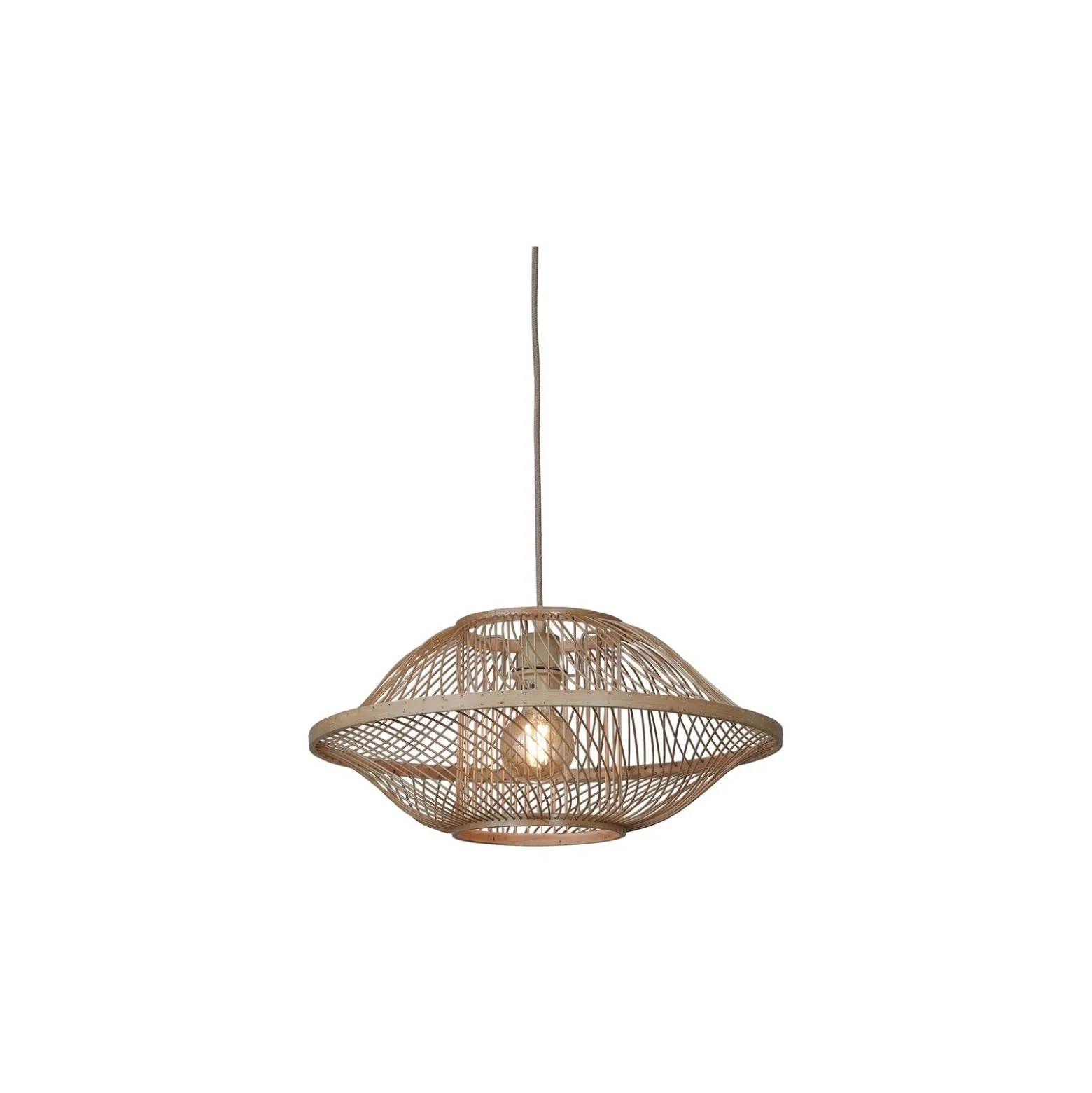 Good&Mojo Pendellampa Maui Bambu Natural S | Passande för 1x E27