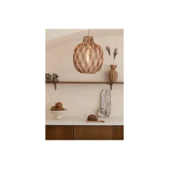 Good&Mojo Pendellampa Mendoza Bambu Burgundy L | Passande för 1x E27