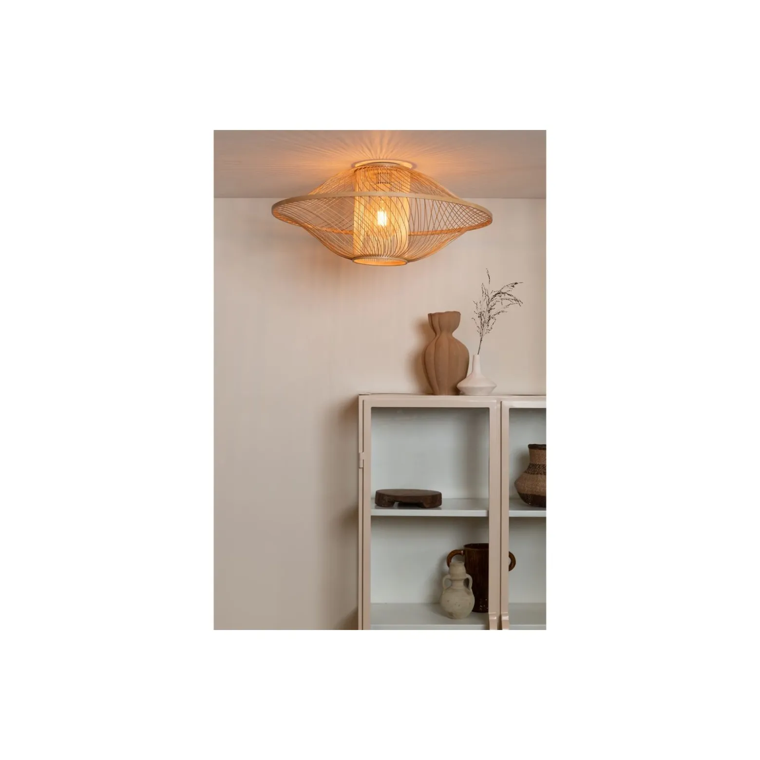 Good&Mojo Taklampa Maui Bambu Natural L | Passande för 1x E27