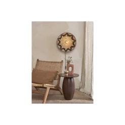 Good&Mojo Vägglampa Andros Svart/Natural | Passande för 1x E27