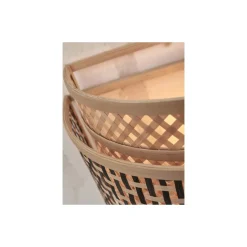 Good&Mojo Vägglampa Bhutan Bambu Brun S | Passande för 1x E27