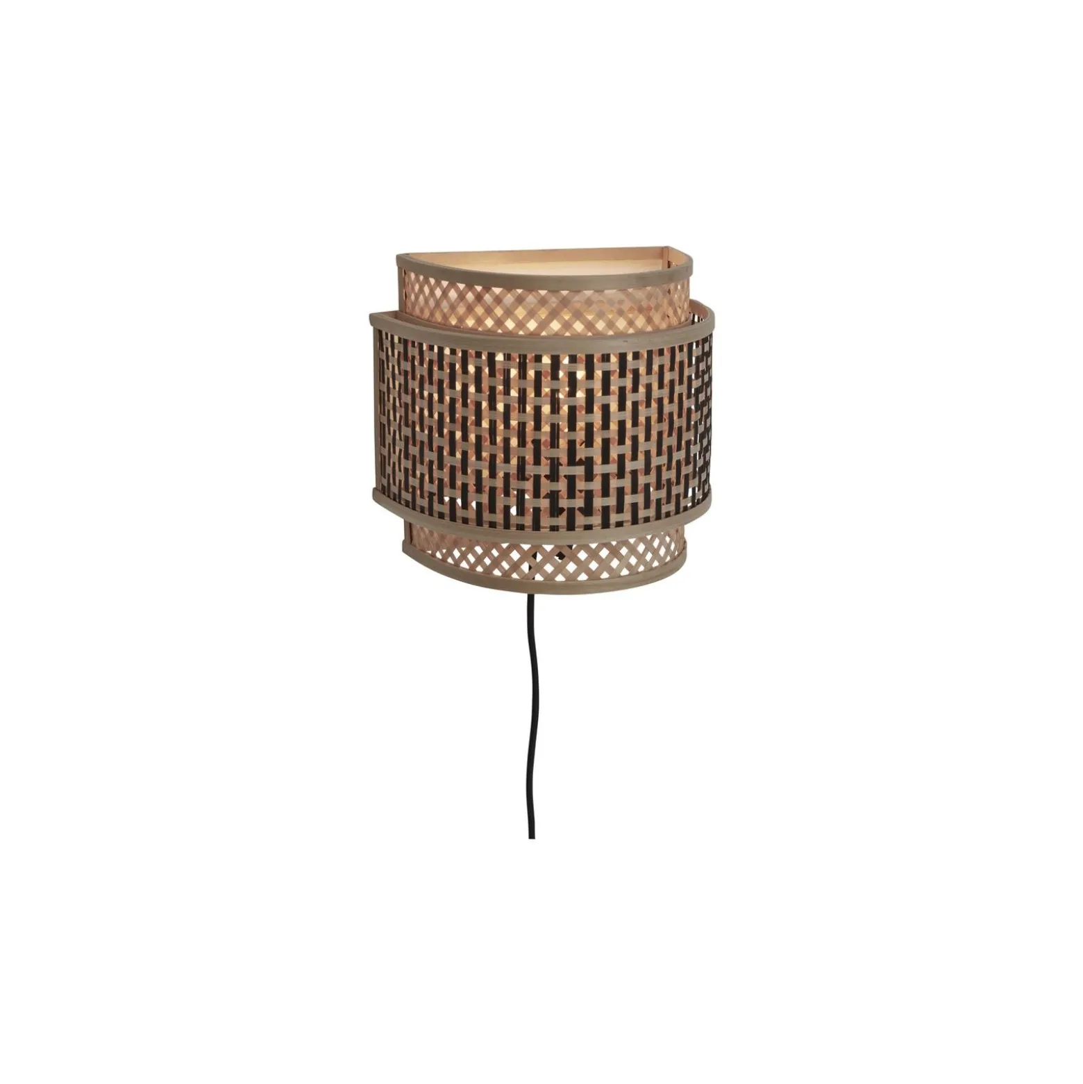 Good&Mojo Vägglampa Bhutan Bambu Brun S | Passande för 1x E27