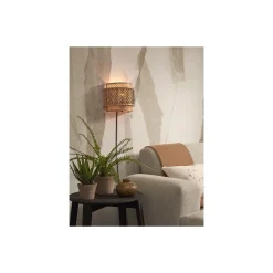 Good&Mojo Vägglampa Bhutan Bambu Brun S | Passande för 1x E27