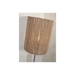 Good&Mojo Vägglampa Iguazu Jute Brun L | Passande för 1x E27