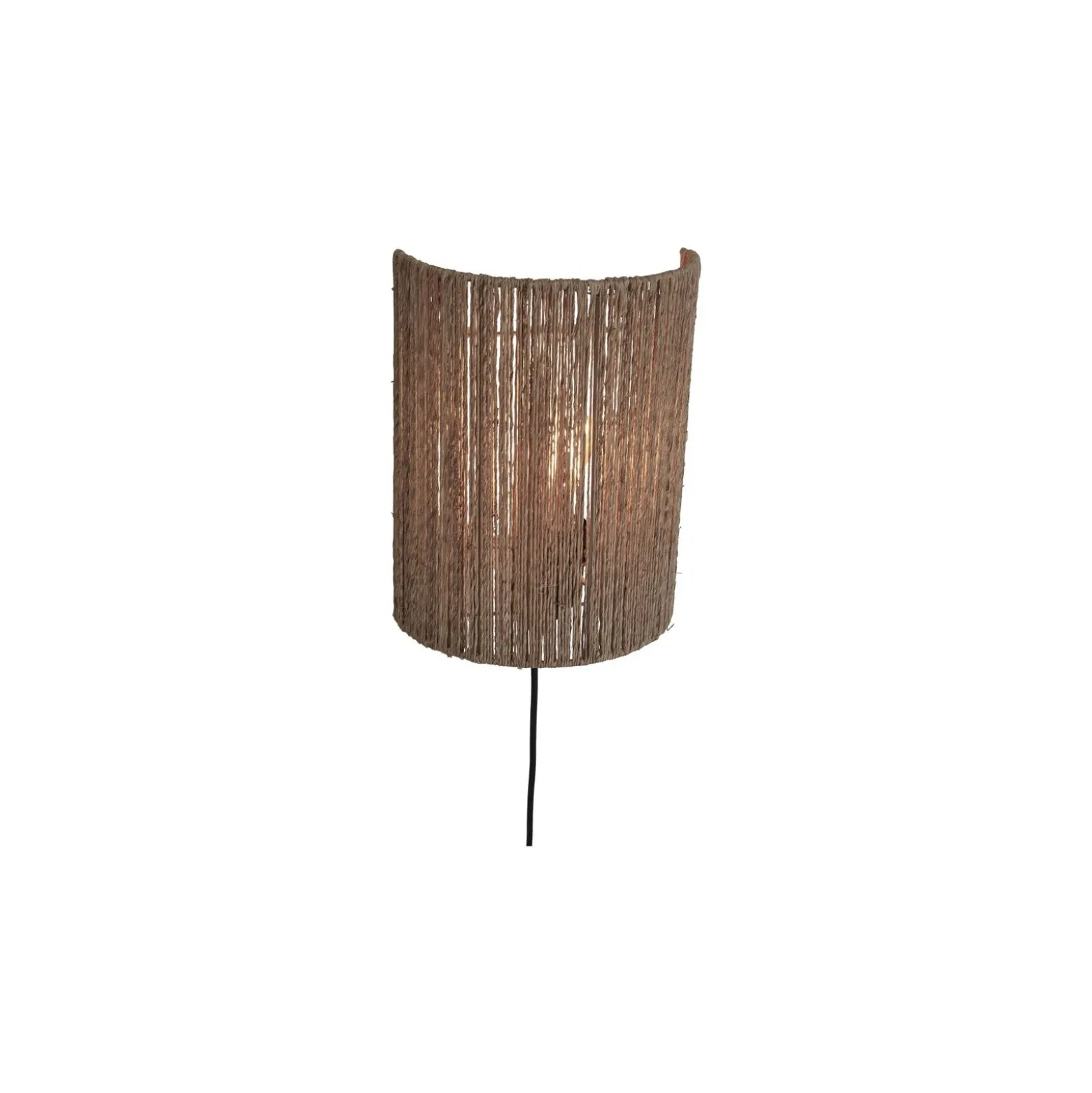 Good&Mojo Vägglampa Iguazu Jute Brun L | Passande för 1x E27