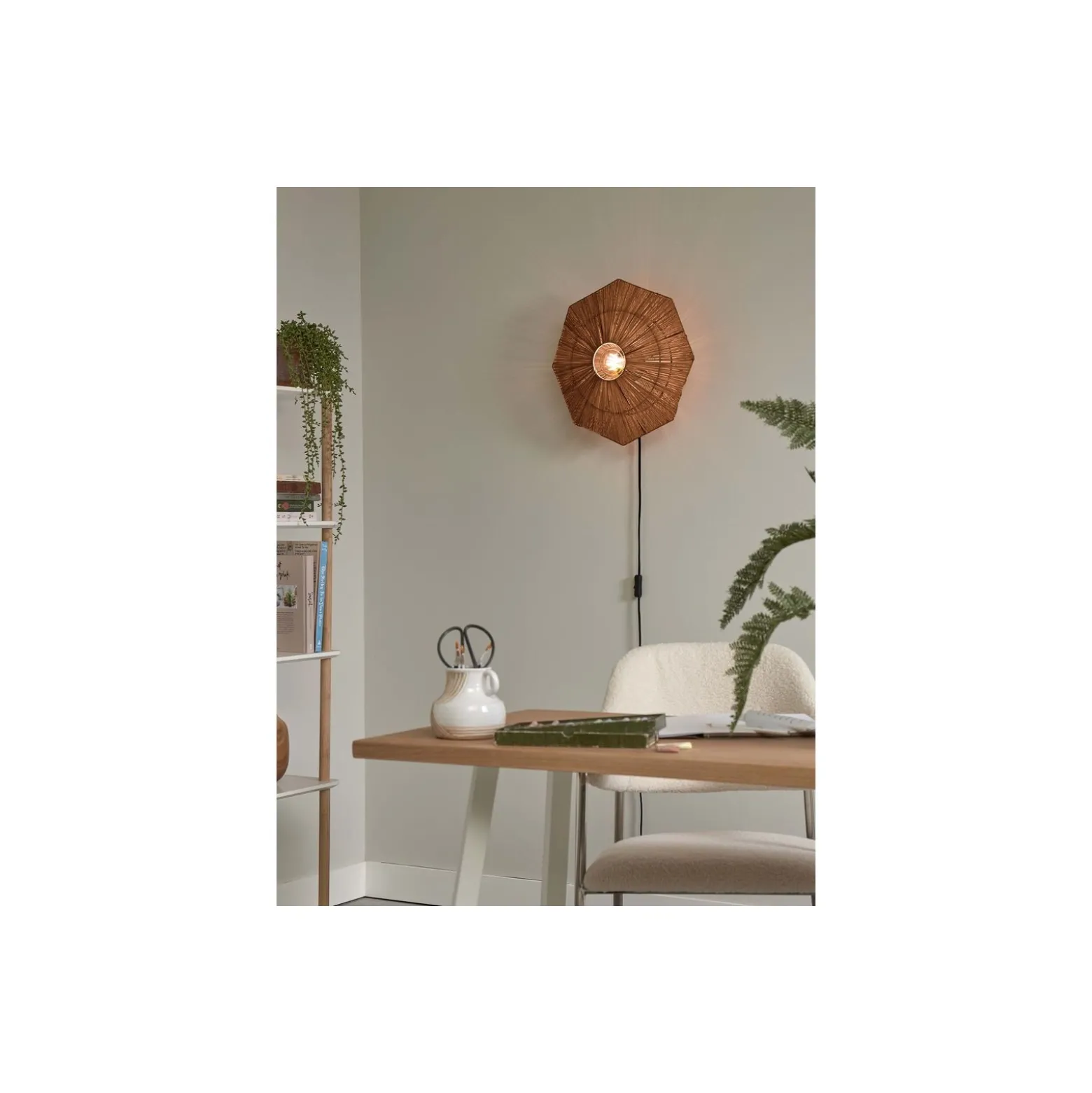 Good&Mojo Vägglampa Panama Rotting Brun | Passande för 1x E27