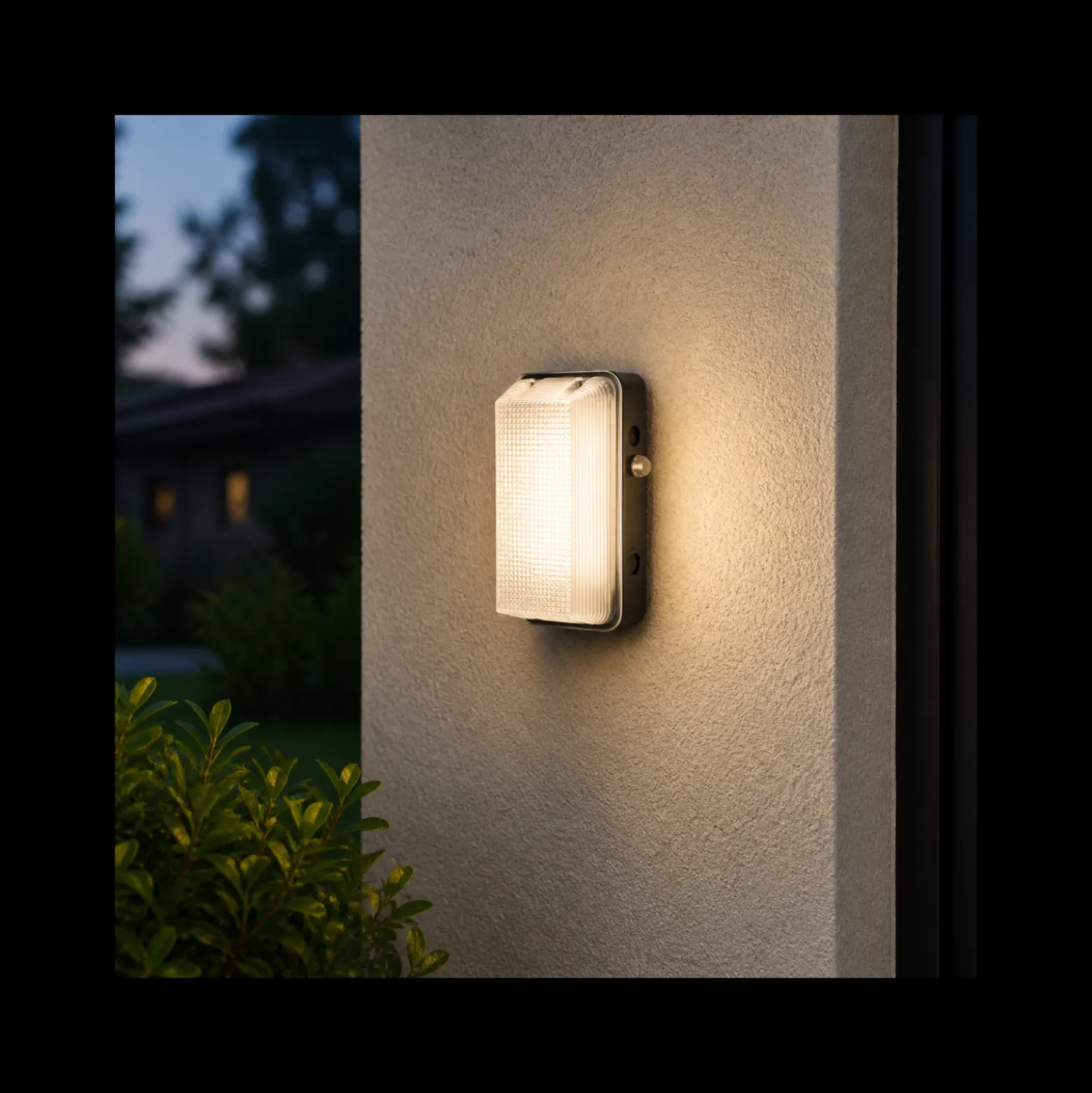 Interlight LED Plafond Vandalsäker Svart 8W 600lm - 840 Kallvit | IP65