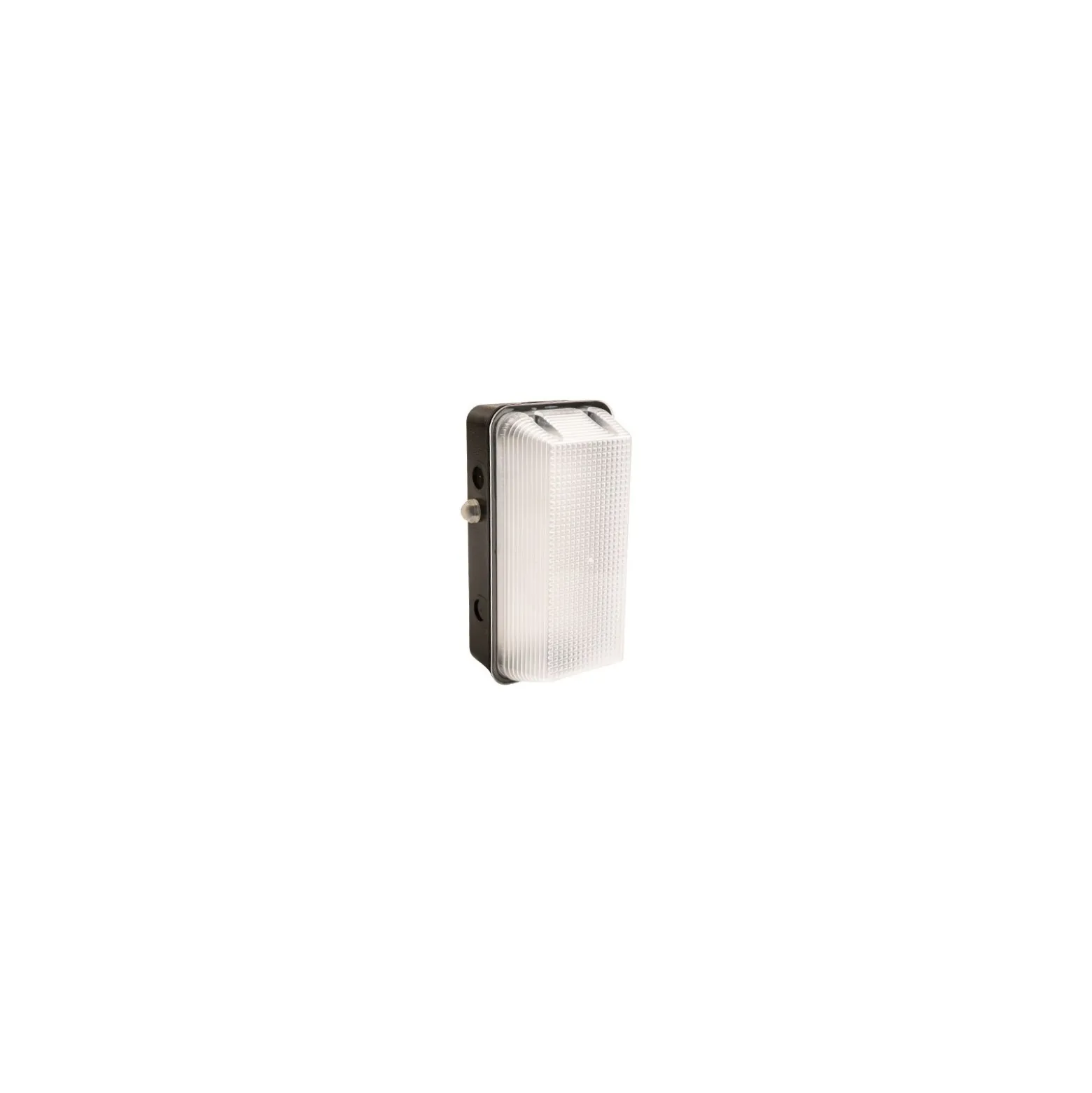 Interlight LED Plafond Vandalsäker Svart 8W 600lm - 840 Kallvit | IP65 - Ljussensor