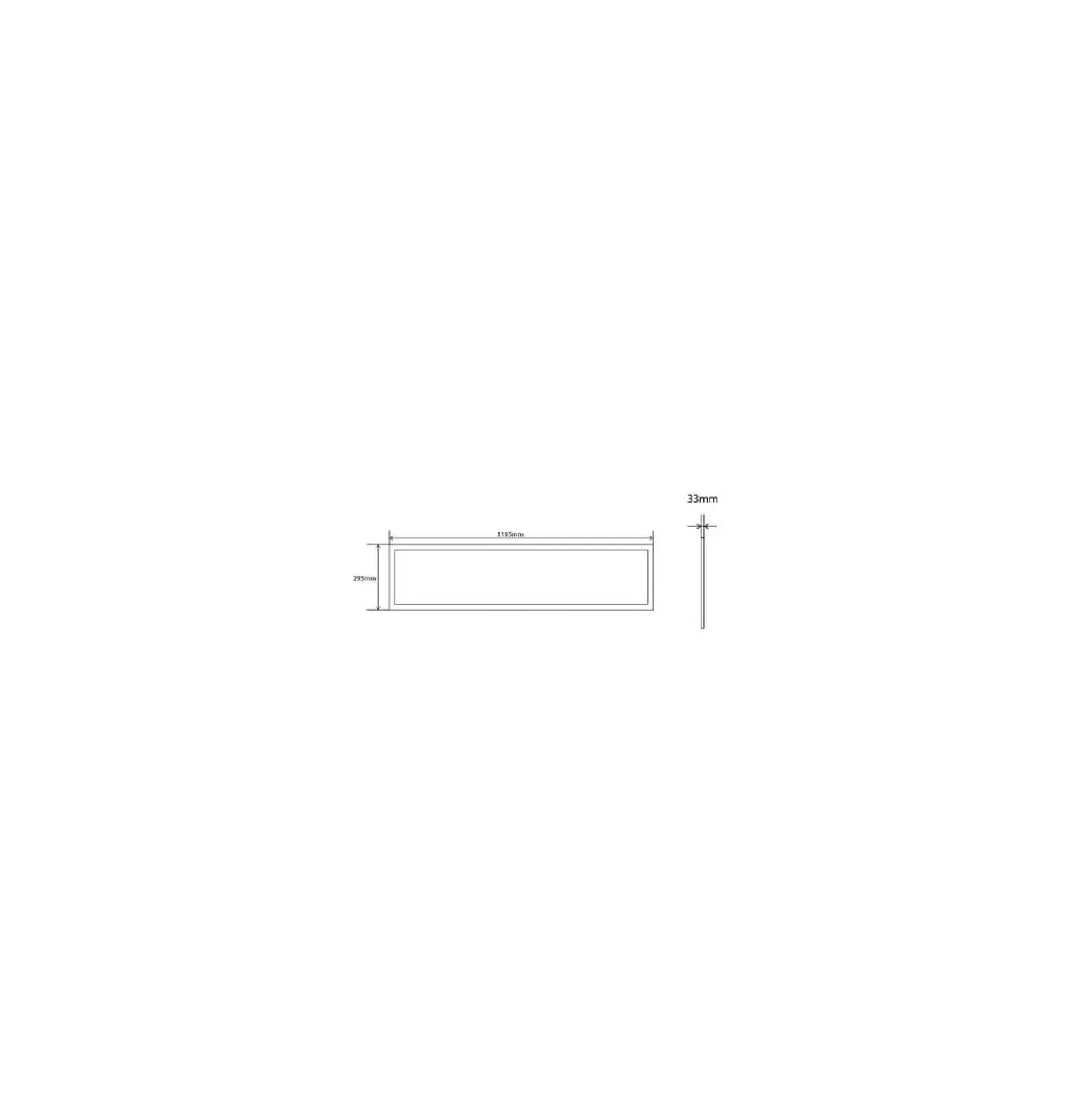 Interlight LED Panel Thinq Dream+ 30W 4200lm - 930-935-940 CCT | 120x30cm - UGR <19 - Dali Dimbar - incl. Drivdon & PIR Sensor