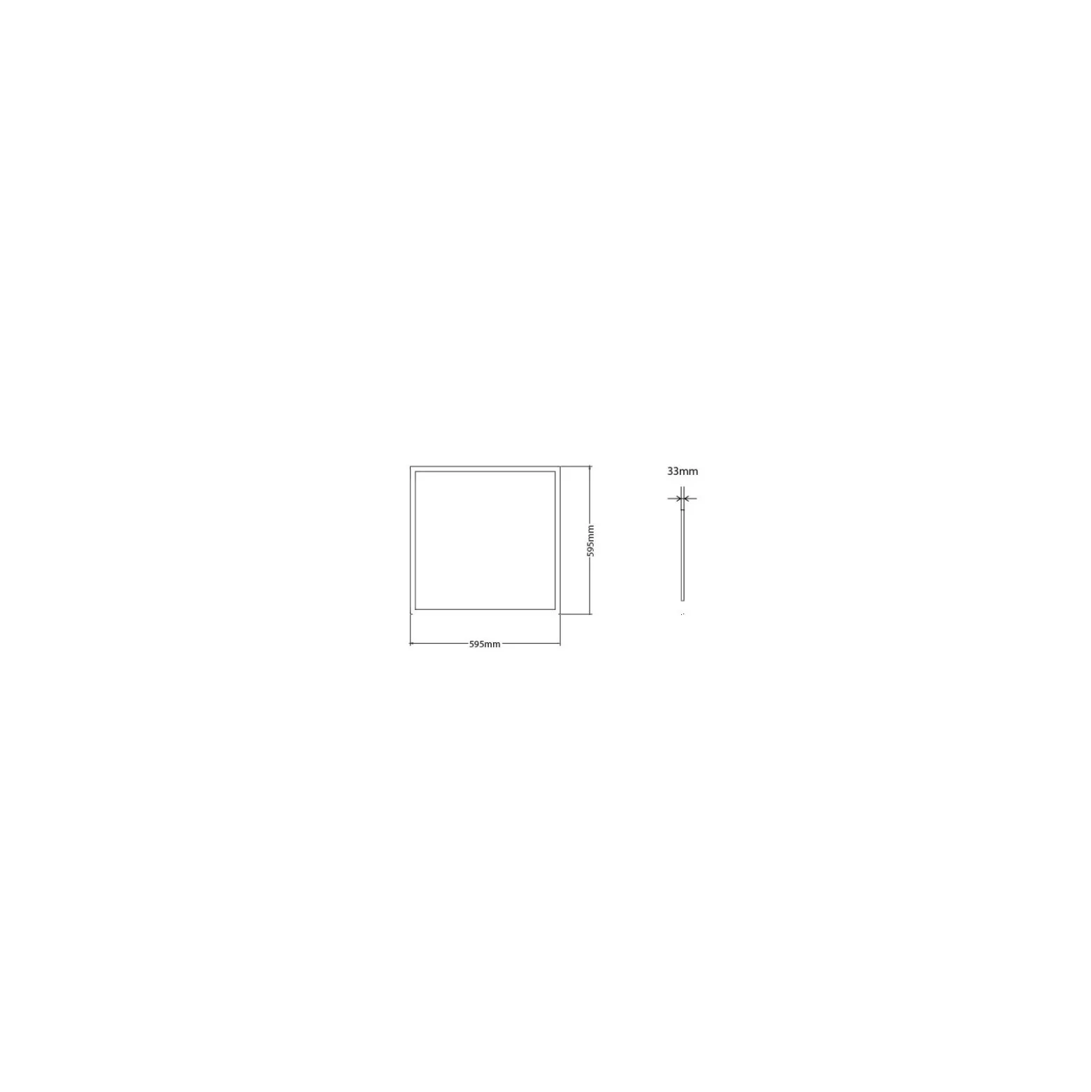 Interlight LED Panel Thinq Next+ 30W 4815lm - 830-835-840 CCT | 60x60cm - UGR <19 - Microwave Sensor