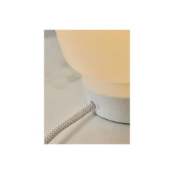 It's about RoMi Bordslampa Verona Glas Vit | Passande för 1x E27
