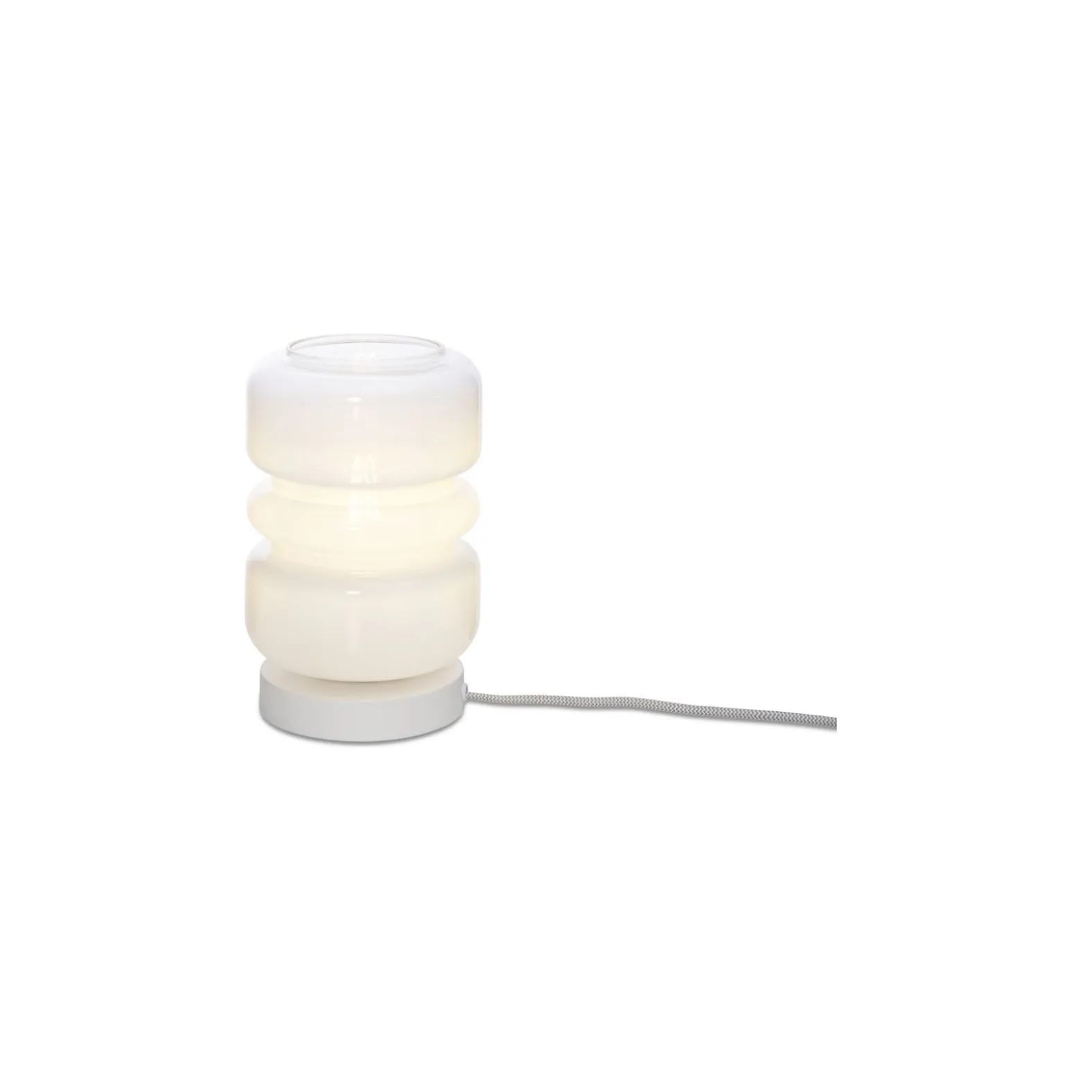 It's about RoMi Bordslampa Verona Glas Vit | Passande för 1x E27
