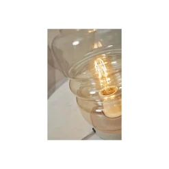 It's about RoMi Bordslampa Verona Glas Brun | Passande för 1x E27