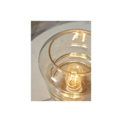 It's about RoMi Bordslampa Verona Glas Brun | Passande för 1x E27