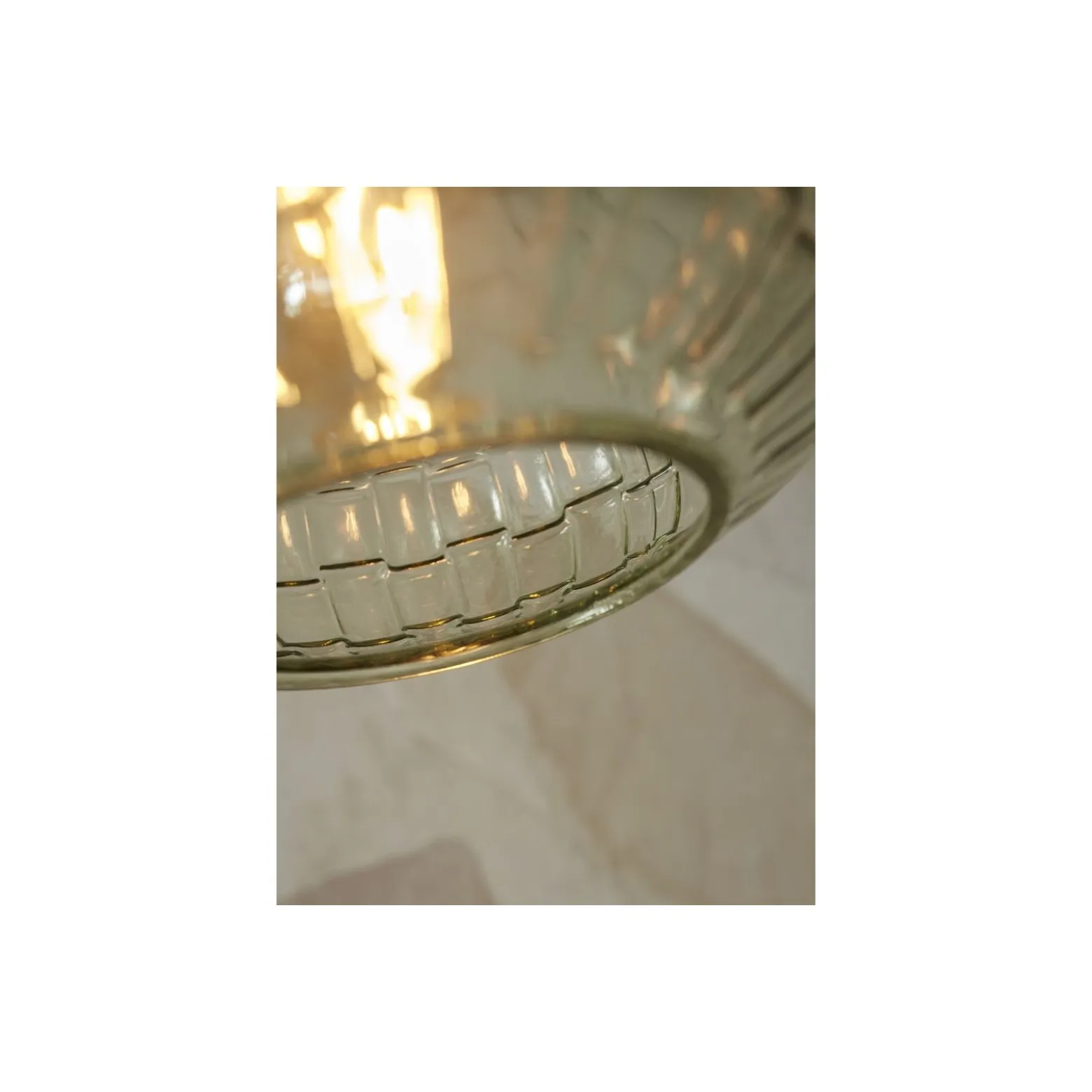 It's about RoMi Pendellampa Venice Glas Grön | Passande för 1x E27