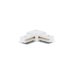 Komplett set 1-Fas Rail L 2 x 2 Meter Vit | incl. 9x Spot + GU10 2700K 3W Dimbar + Ändkåpa, Strömkontakt och L -Anslutningsstycke