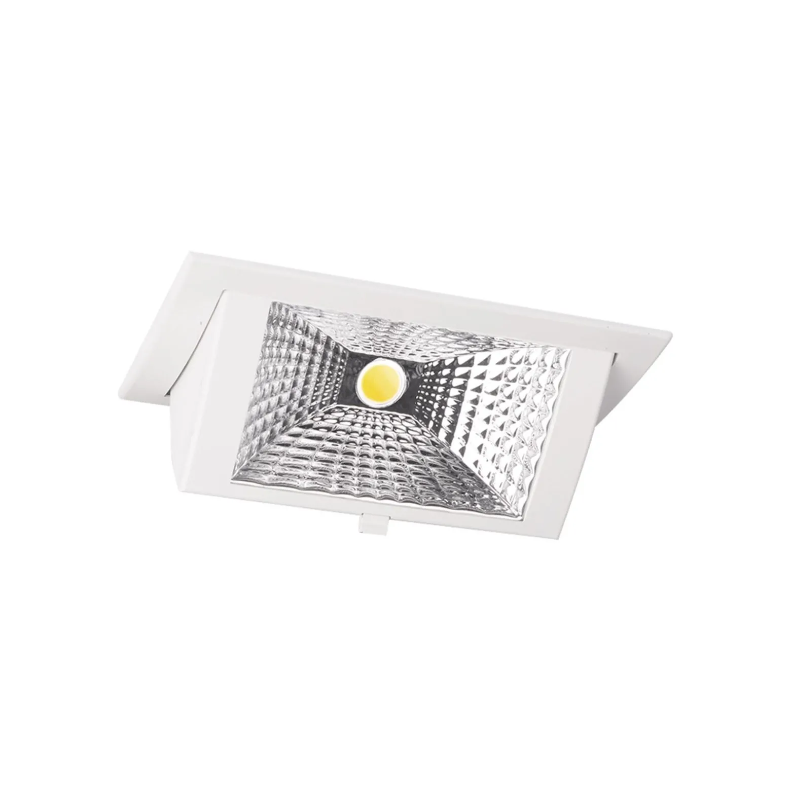 LED Downlight Wallwasher Wally Medium Vit 27W 3850lm 78x100D - 840 Kallvit - 238x145mm