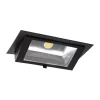 LED Downlight Wallwasher Wally Maxi Svart 46W 6050lm 70x75D - 830 Varm Vit - 238x145mm