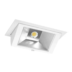 LED Downlight Wallwasher Wally Maxi Vit 46W 6300lm 70x75D - 830 Varm Vit