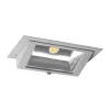 LED Downlight Wallwasher Wally Maxi Grå 46W 6400lm 70x75D - 840 Kallvit - 238x145mm