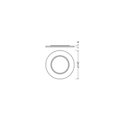 Ledvance Downlight Comfort Förlängning Ring Vit D140