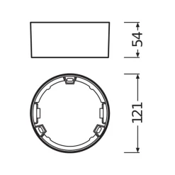 Ledvance Downlight Ram Slim Runda För DN105