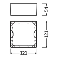 Ledvance Downlight Ram Värde Fyrkant For SQ105