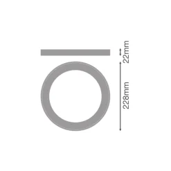 Ledvance Downlight Universal Ring Svart | 200mm