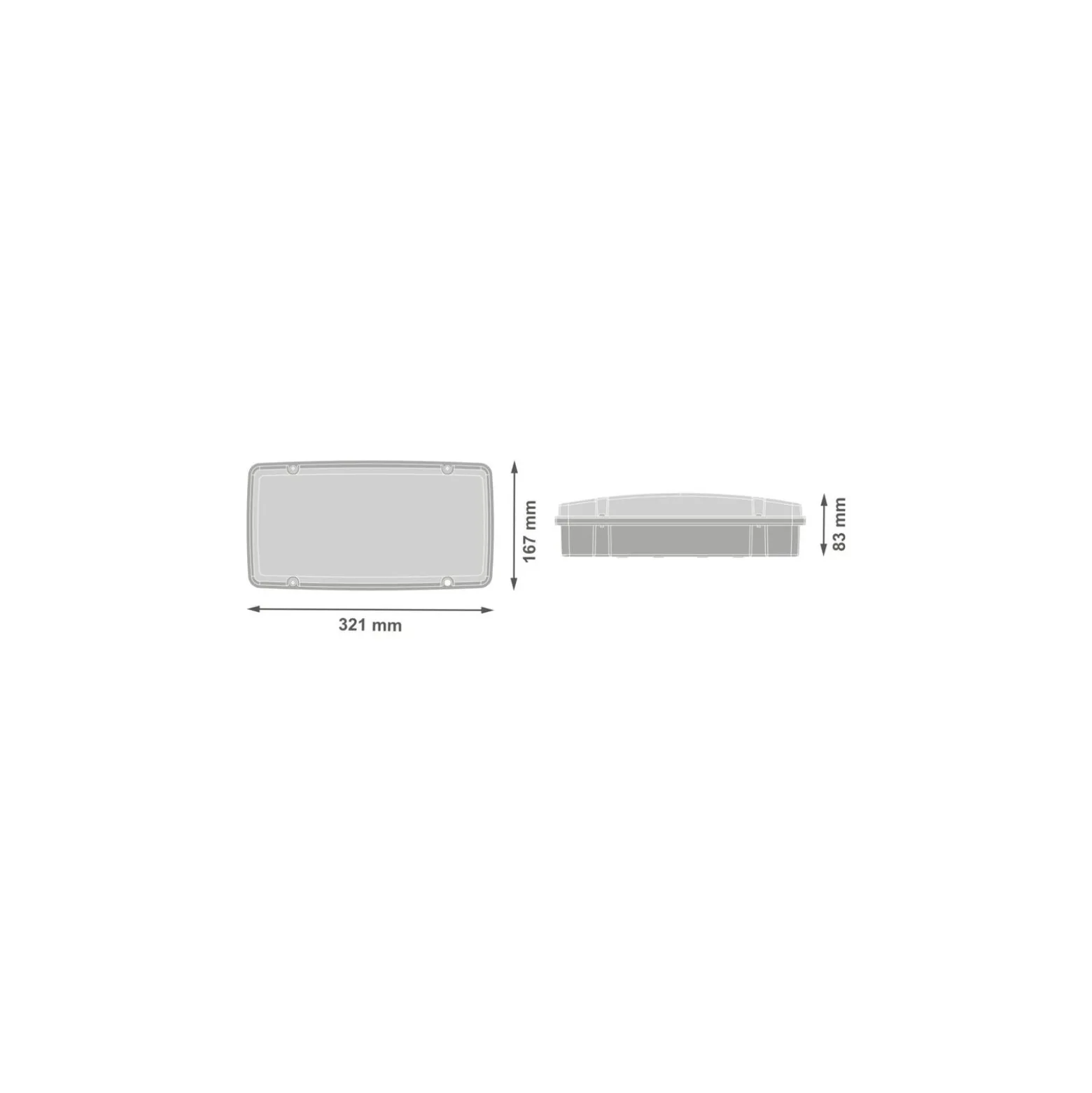 Ledvance LED Nöd Bulkhead HLO Vit 10W 1500lm - 757 Kallvit